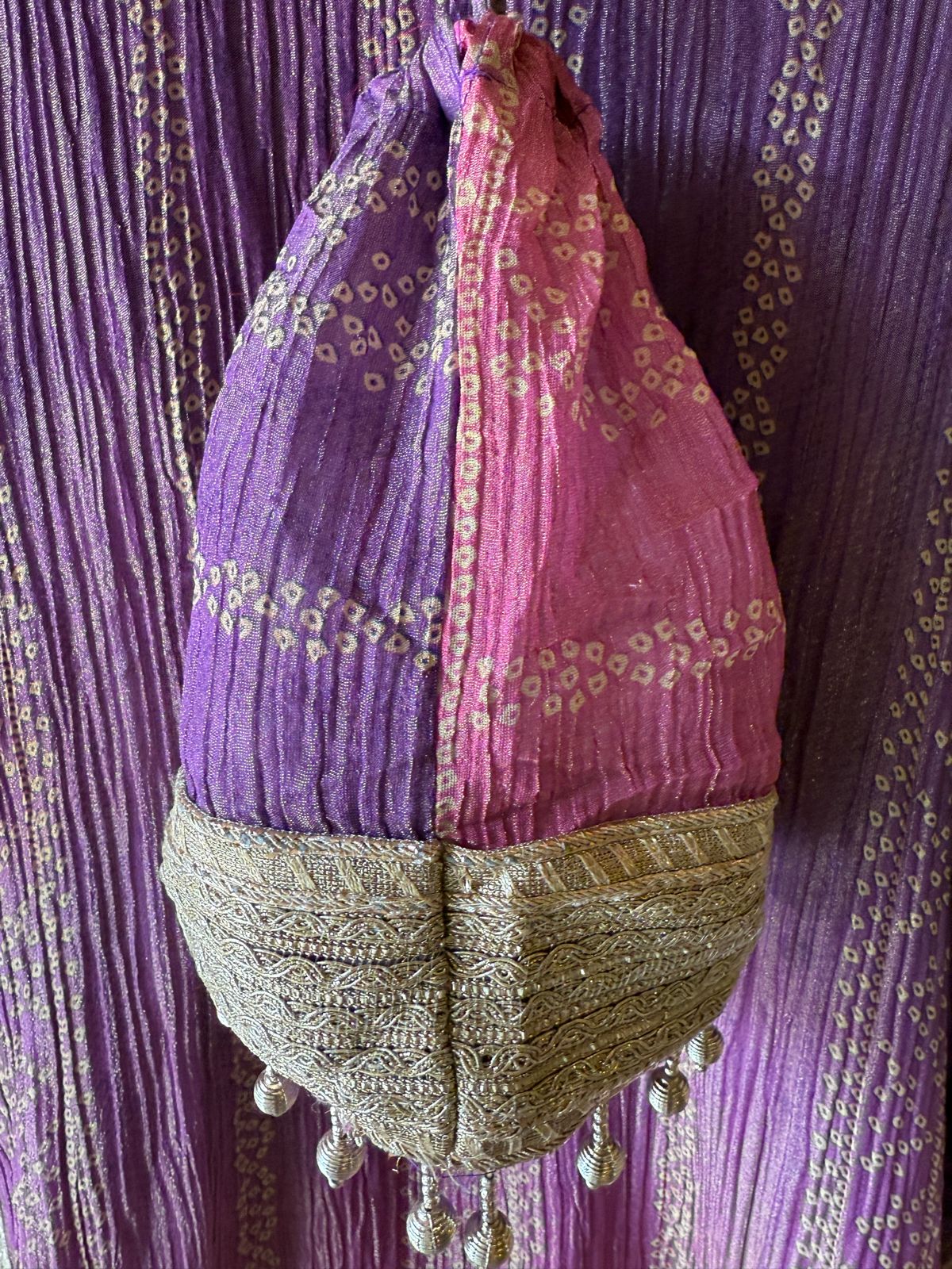 Kaftan dress featuring a vibrant ombré color